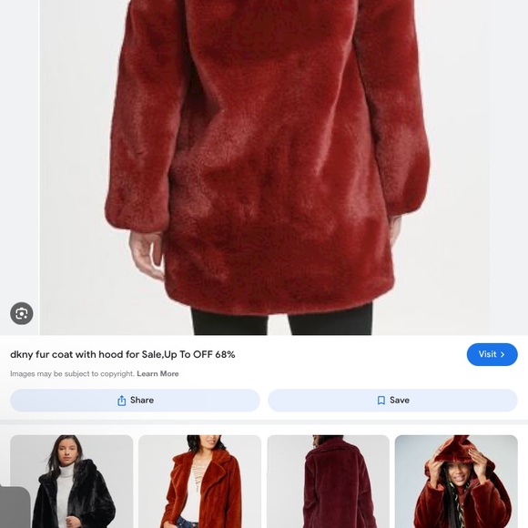 DKNY Faux fur coat - Picture 6 of 7